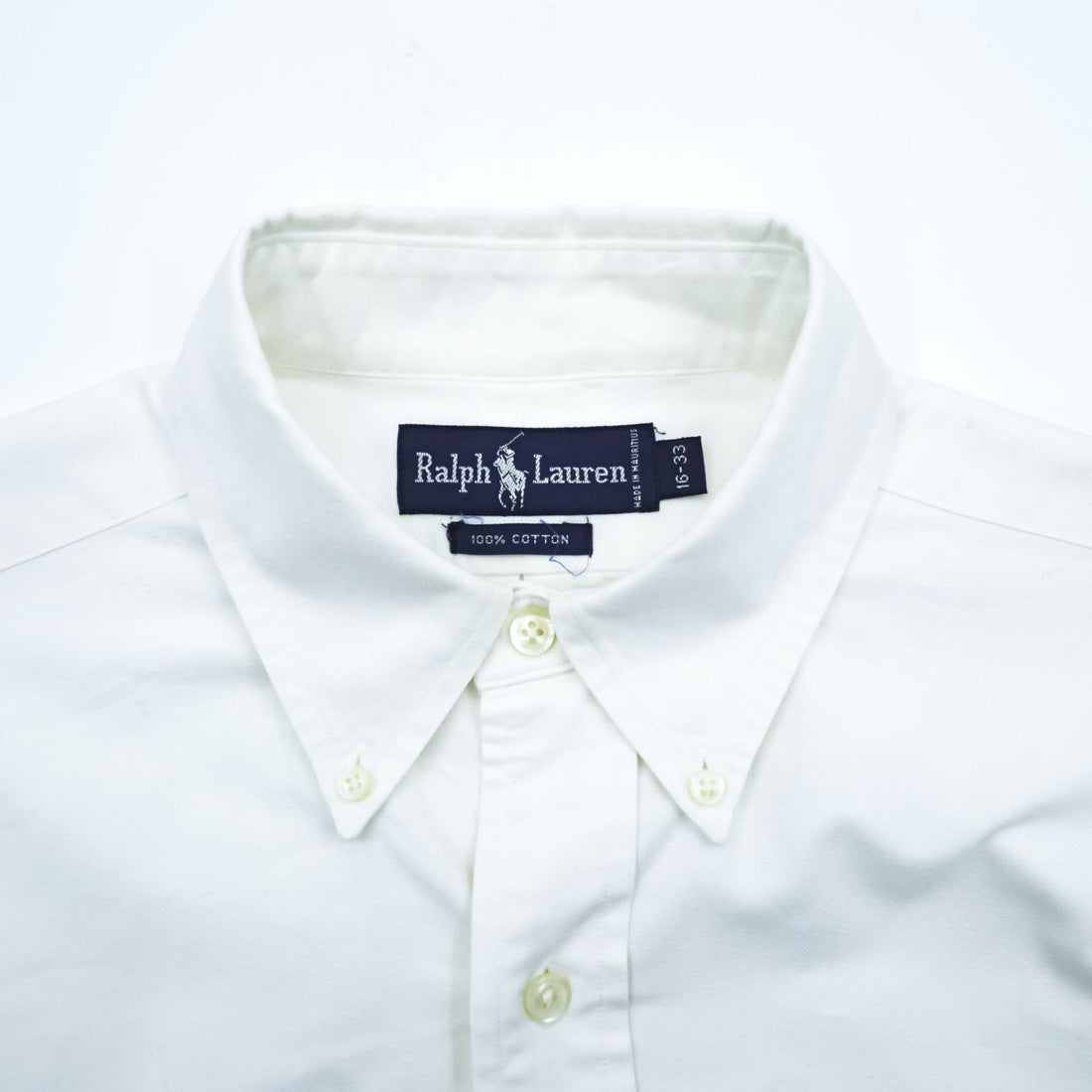 Ralph Lauren 90年代 ヴィンテージ 長袖 ボタンダウンシャツ L ホワイト オックスフォード スモールポニー ロゴ 刺繍