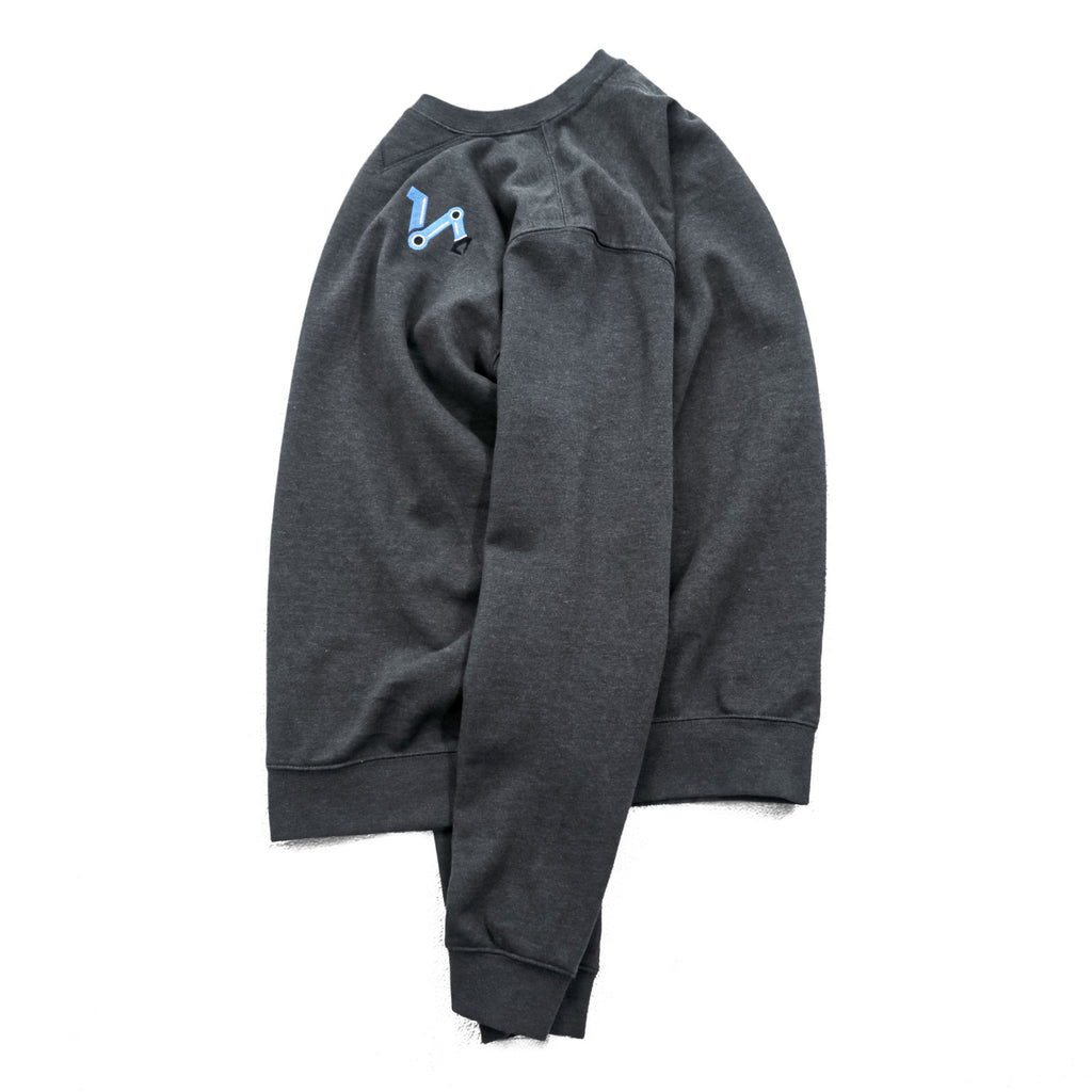 carhartt ルーズフィット 前V スウェット トレーナー M グレー 裏起毛 ワンポイント 刺繍 LOOSE FIT TS0124