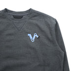 carhartt ルーズフィット 前V スウェット トレーナー M グレー 裏起毛 ワンポイント 刺繍 LOOSE FIT TS0124