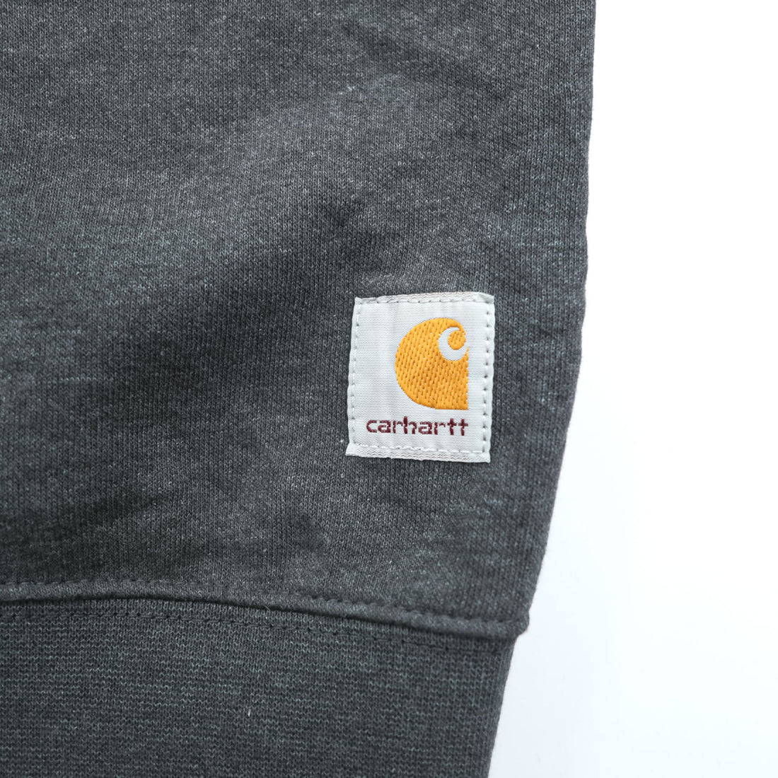 carhartt ルーズフィット 前V スウェット トレーナー M グレー 裏起毛 ワンポイント 刺繍 LOOSE FIT TS0124