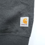carhartt ルーズフィット 前V スウェット トレーナー M グレー 裏起毛 ワンポイント 刺繍 LOOSE FIT TS0124