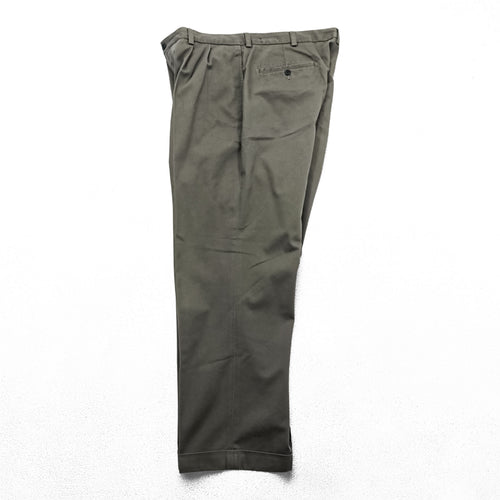 Brooks Brothers 2タック プリーツ ワイド チノパンツ スラックス L ダブルカフス ADVANTAGE CHINO ELLIOT 346