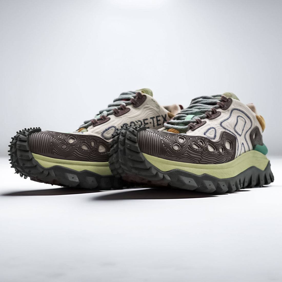 MONCLER GENIUS ×  Salehe Bembury ゴアテックス GORE-TEX トレイルグリップ グレイン スニーカー 28cm 防水 Vibramソール Trailgrip Grain Rubber-Trimmed Ballistic Nylon Sneakers