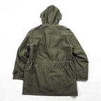 German Army Parka Olive Hooded Military Coat with Pile Sherpa Liner Size 44