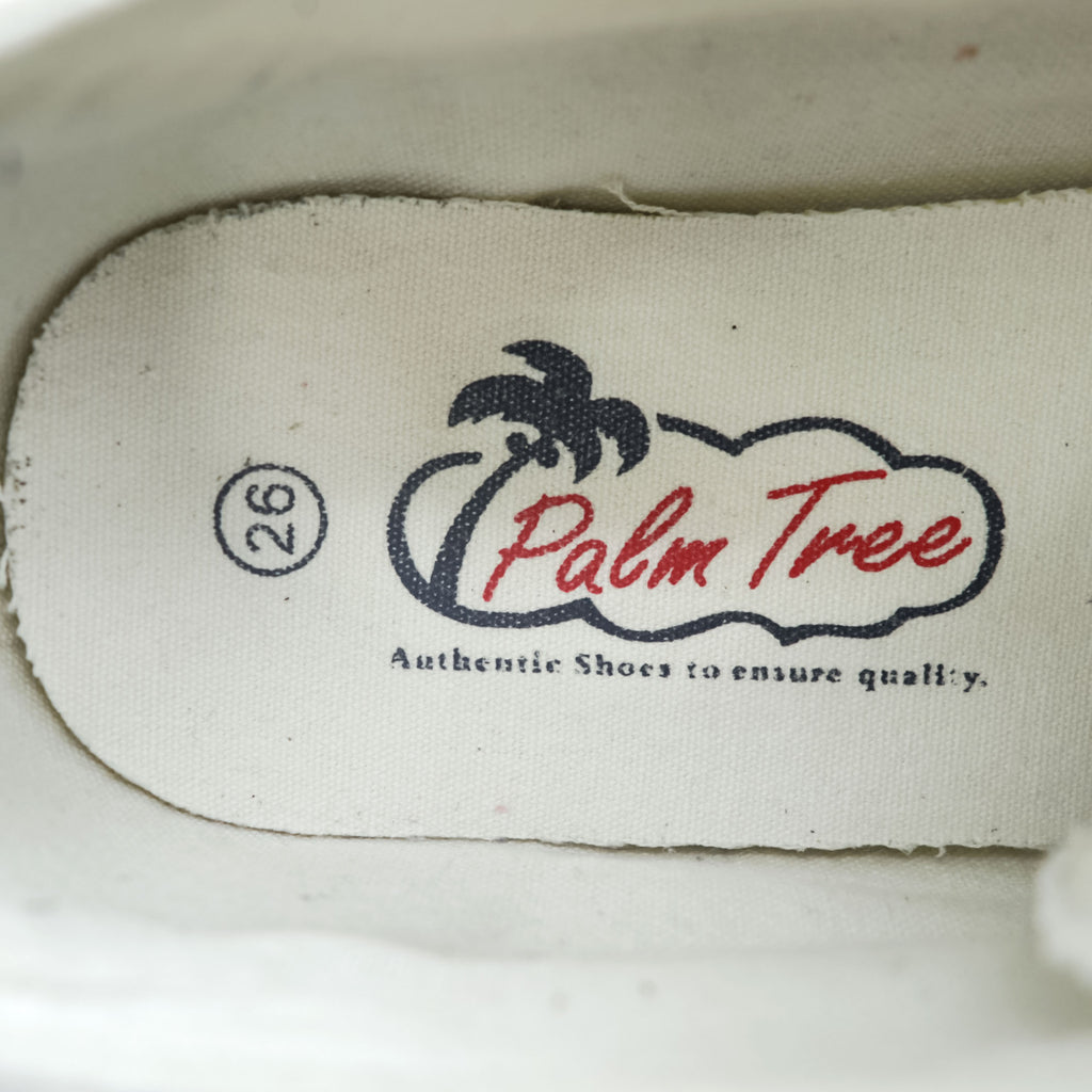 Palm Tree Low-Cut Sneakers US8 Canvas pt-306
