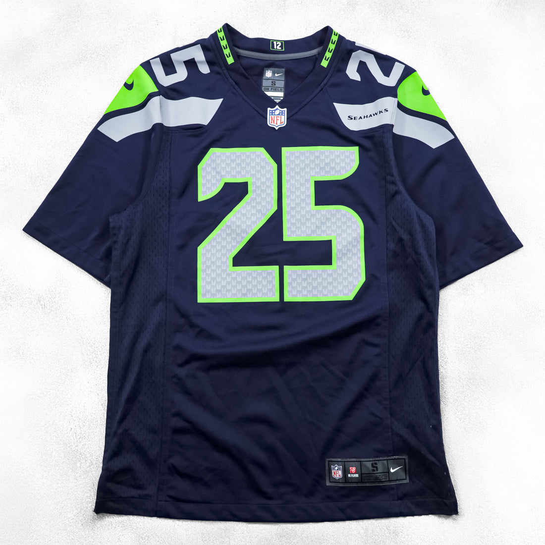 NIKE ゲームシャツ Tシャツ L ネイビー ナンバリング NFL フットボールジャージ ユニフォーム