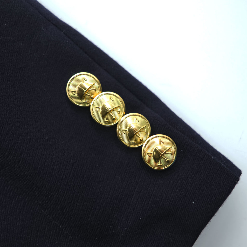 Polo Ralph Lauren 90年代 ヴィンテージ 2B テーラードジャケット ブレザー M ネイビー 紺ブレ 金ボタン