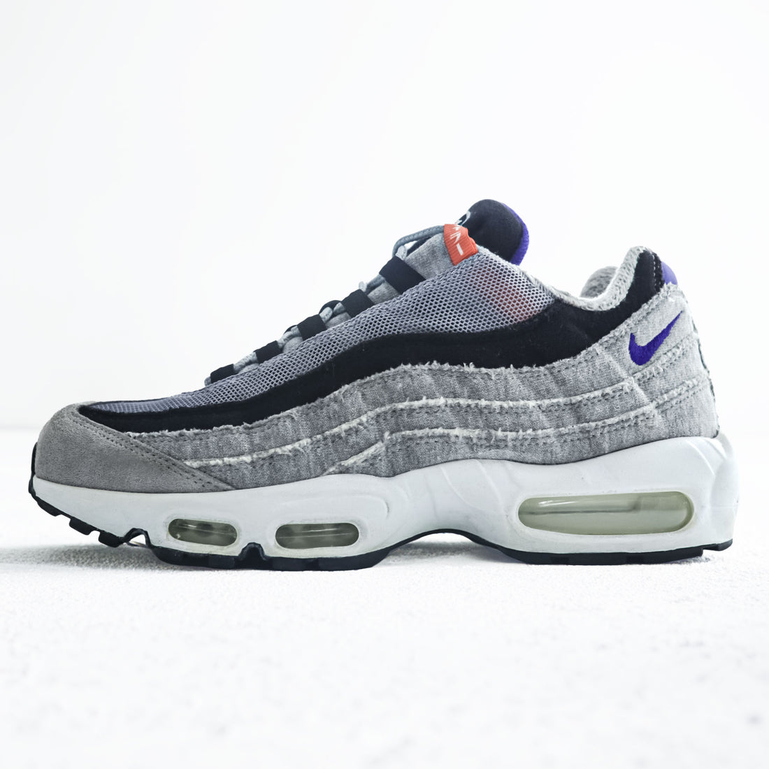 LOOPWHEELER x NIKE AIR MAX 95 Low-Cut Sneakers US9.5 WOLF GREY/WHITE-BLACK CQ7853-001