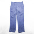 LAUREN RALPH LAUREN 90s Vintage Slacks Pants L Blue Tuck Pleated