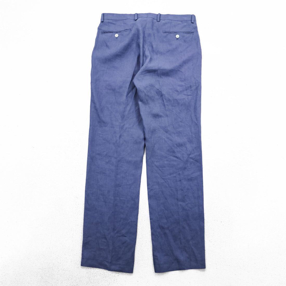 LAUREN RALPH LAUREN 90s Vintage Slacks Pants L Blue Tuck Pleated