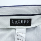 LAUREN RALPH LAUREN 90s Vintage Slacks Pants L Blue Tuck Pleated