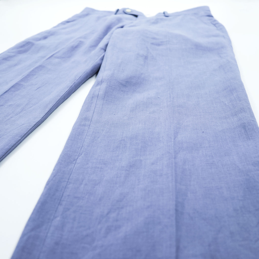 LAUREN RALPH LAUREN 90s Vintage Slacks Pants L Blue Tuck Pleated