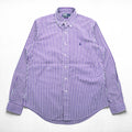 Polo Ralph Lauren 90年代 ヴィンテージ CUSTOM FIT 長袖 ストライプシャツ L ボタンダウン ロゴ 刺繍 DRESS SHIRT
