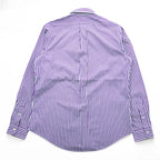 Polo Ralph Lauren 90年代 ヴィンテージ CUSTOM FIT 長袖 ストライプシャツ L ボタンダウン ロゴ 刺繍 DRESS SHIRT