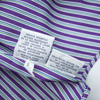 Polo Ralph Lauren 90年代 ヴィンテージ CUSTOM FIT 長袖 ストライプシャツ L ボタンダウン ロゴ 刺繍 DRESS SHIRT