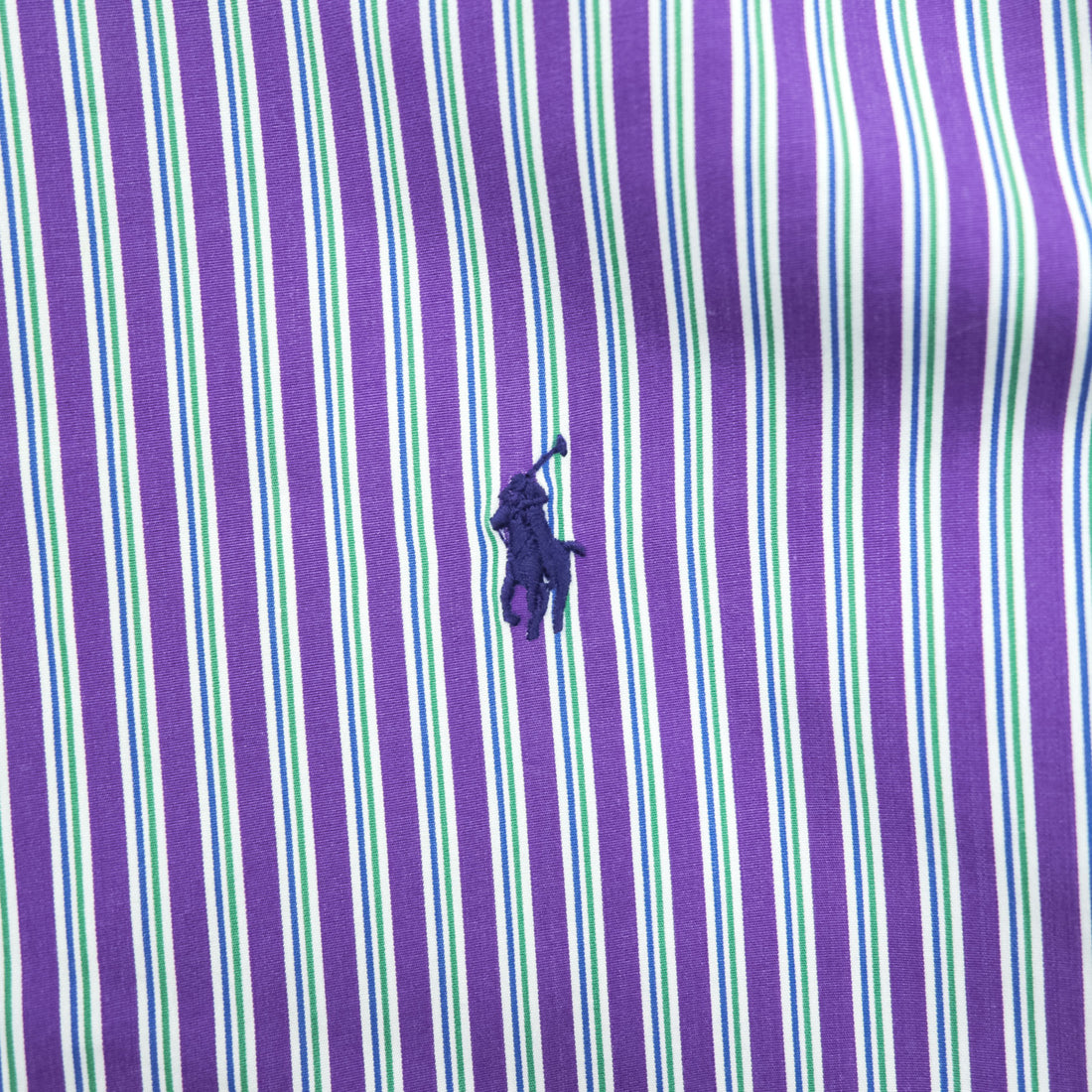Polo Ralph Lauren 90年代 ヴィンテージ CUSTOM FIT 長袖 ストライプシャツ L ボタンダウン ロゴ 刺繍 DRESS SHIRT