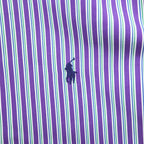 Polo Ralph Lauren 90年代 ヴィンテージ CUSTOM FIT 長袖 ストライプシャツ L ボタンダウン ロゴ 刺繍 DRESS SHIRT