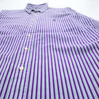 Polo Ralph Lauren 90年代 ヴィンテージ CUSTOM FIT 長袖 ストライプシャツ L ボタンダウン ロゴ 刺繍 DRESS SHIRT