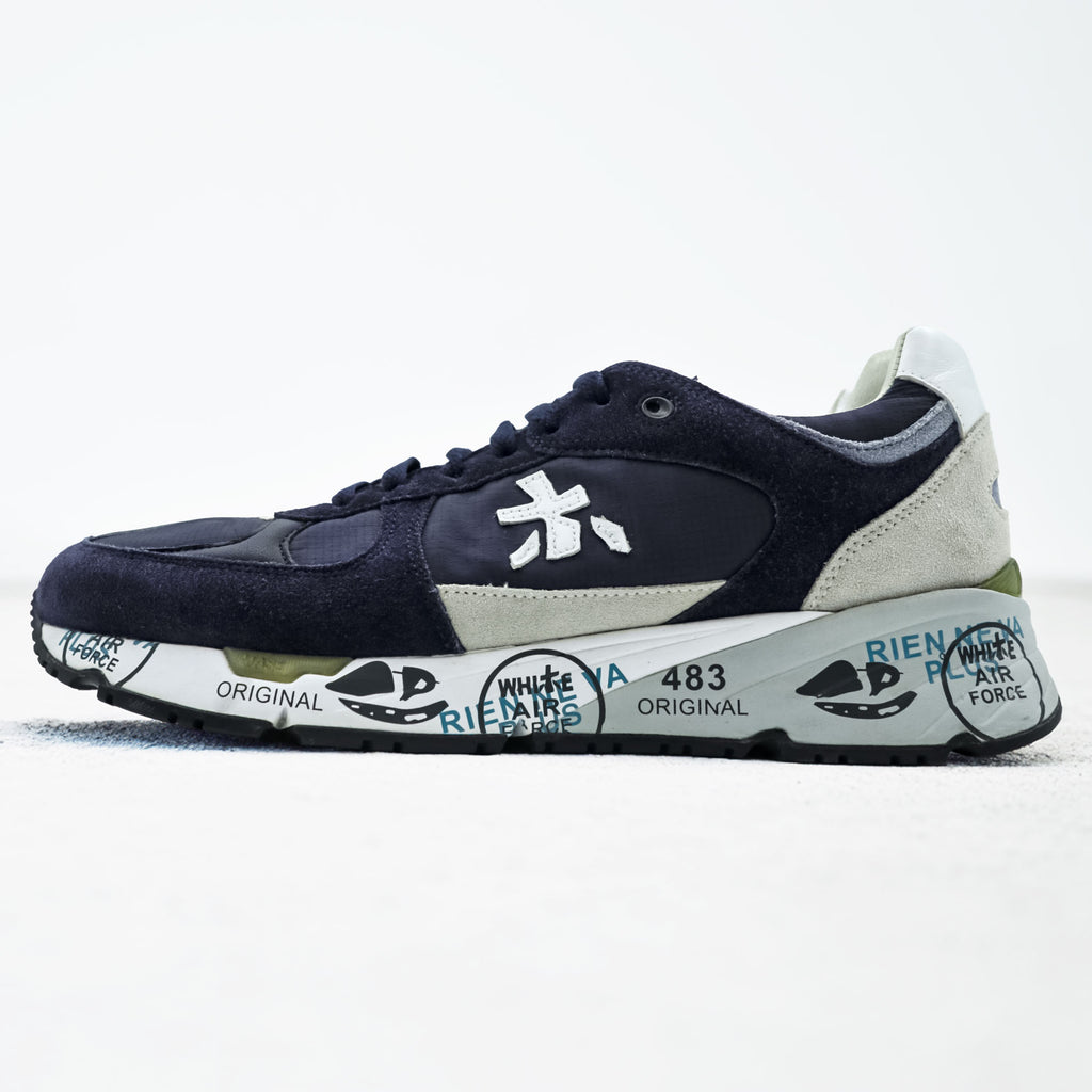 PREMIATA Low-Cut Sneakers US9 Navy var 5684