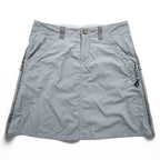 Mountain Hardwear Women’s Hiking Skirt Light Gray Front Zip Pocket Outdoor Size 8