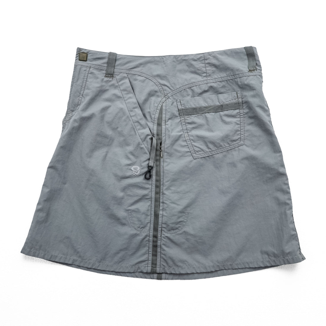 Mountain Hardwear Women’s Hiking Skirt Light Gray Front Zip Pocket Outdoor Size 8