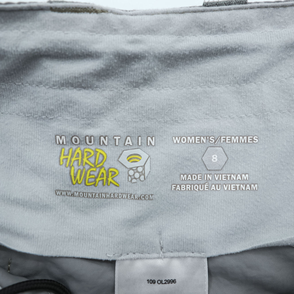 Mountain Hardwear Women’s Hiking Skirt Light Gray Front Zip Pocket Outdoor Size 8