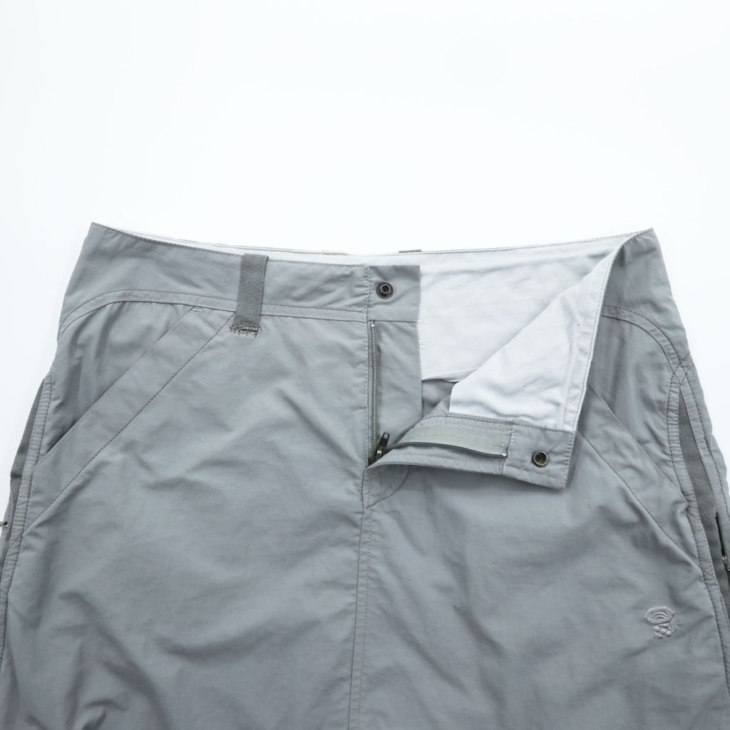 Mountain Hardwear Women’s Hiking Skirt Light Gray Front Zip Pocket Outdoor Size 8