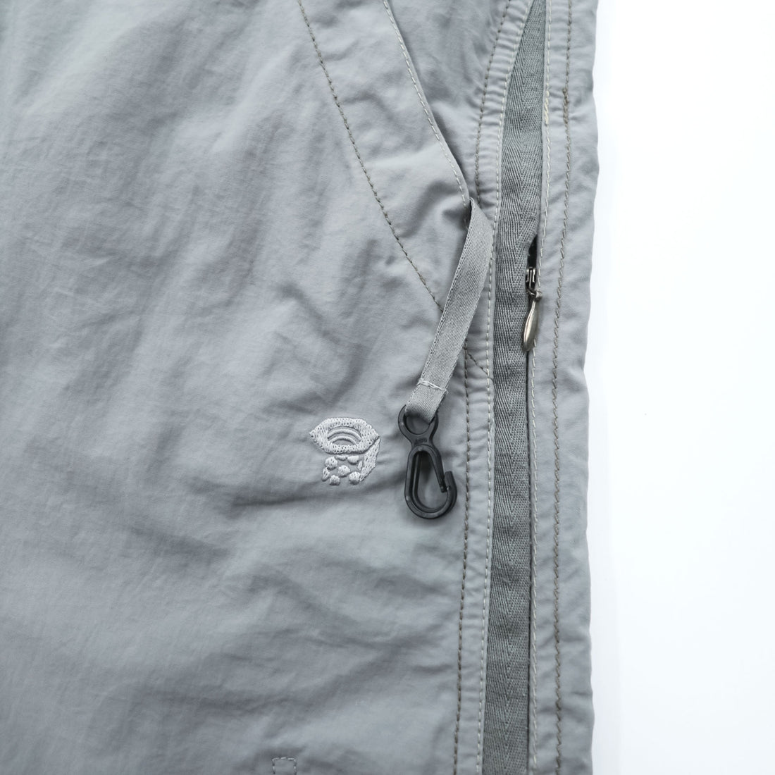Mountain Hardwear Women’s Hiking Skirt Light Gray Front Zip Pocket Outdoor Size 8