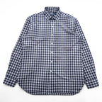 Polo Ralph Lauren 90年代 ヴィンテージ Estate 長袖 シャツ L ネイビー チェック ワイドカラー