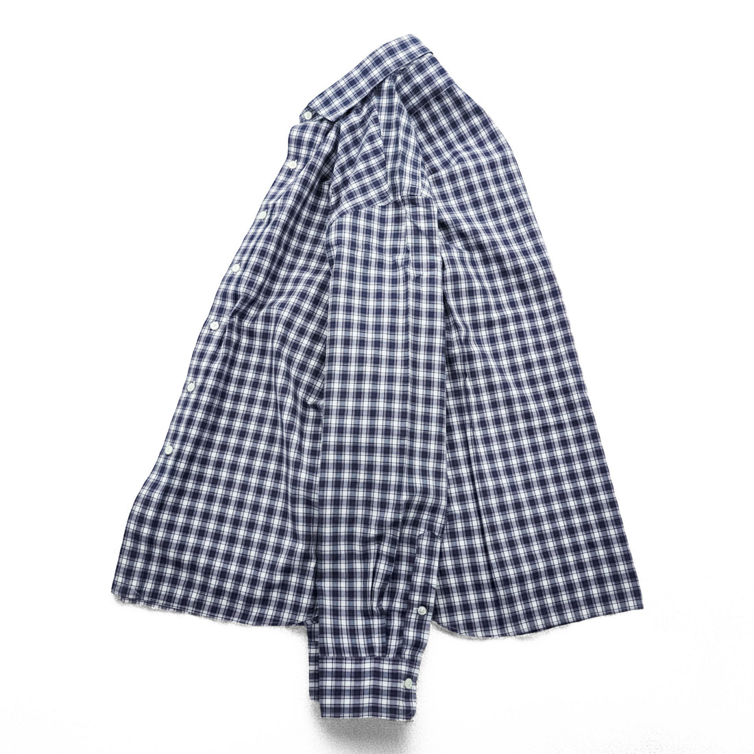 Polo Ralph Lauren 90年代 ヴィンテージ Estate 長袖 シャツ L ネイビー チェック ワイドカラー