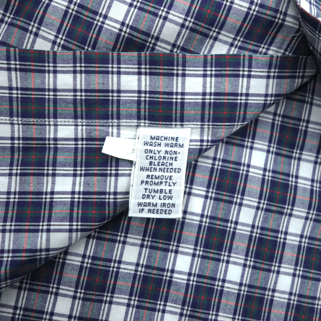Polo Ralph Lauren 90年代 ヴィンテージ Estate 長袖 シャツ L ネイビー チェック ワイドカラー