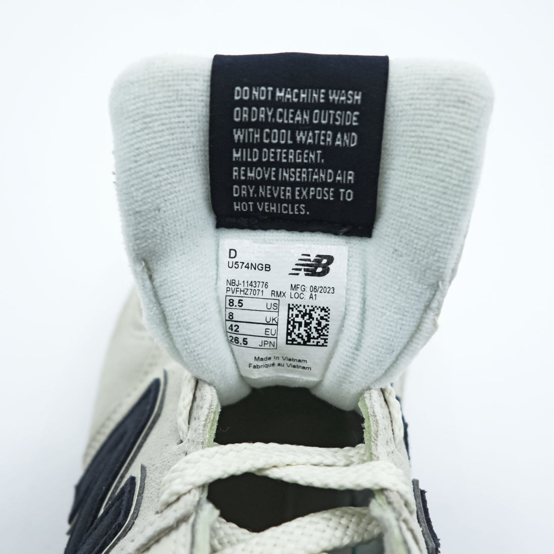 NEW BALANCE U574NGB Low-Cut Sneakers White Grey US8.5