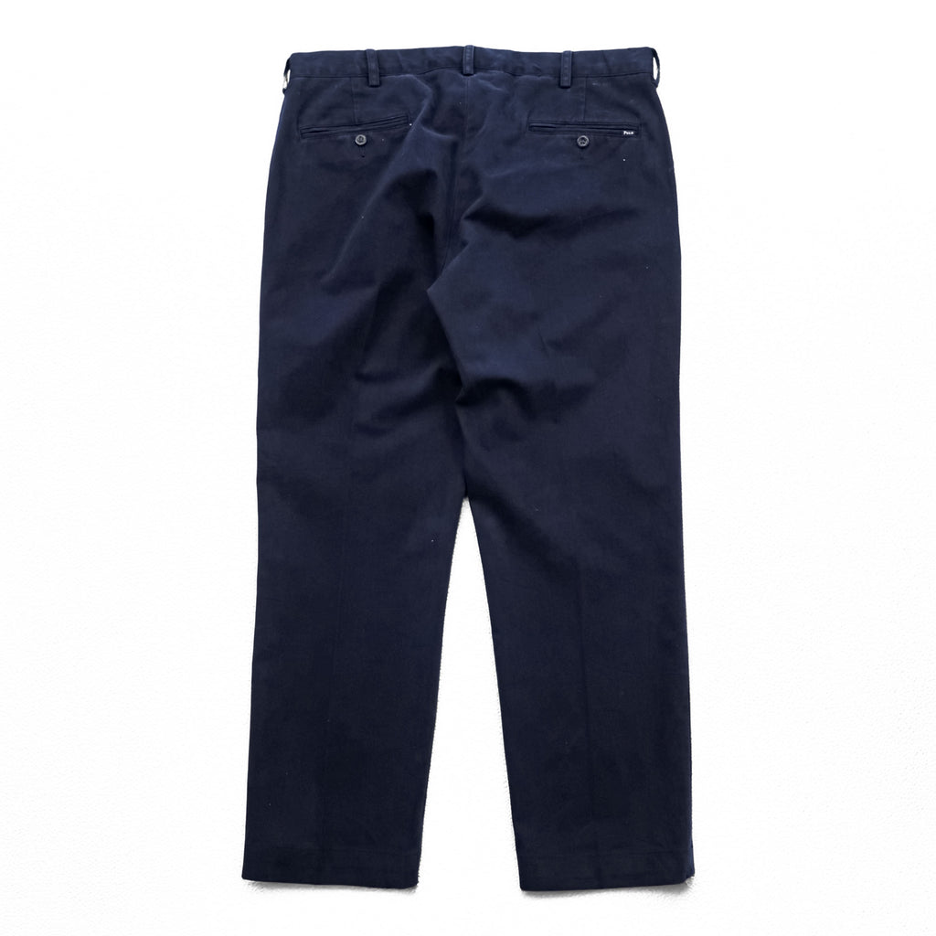 Polo Ralph Lauren チノパンツ コットン スラックス L ネイビー SLIM FIT