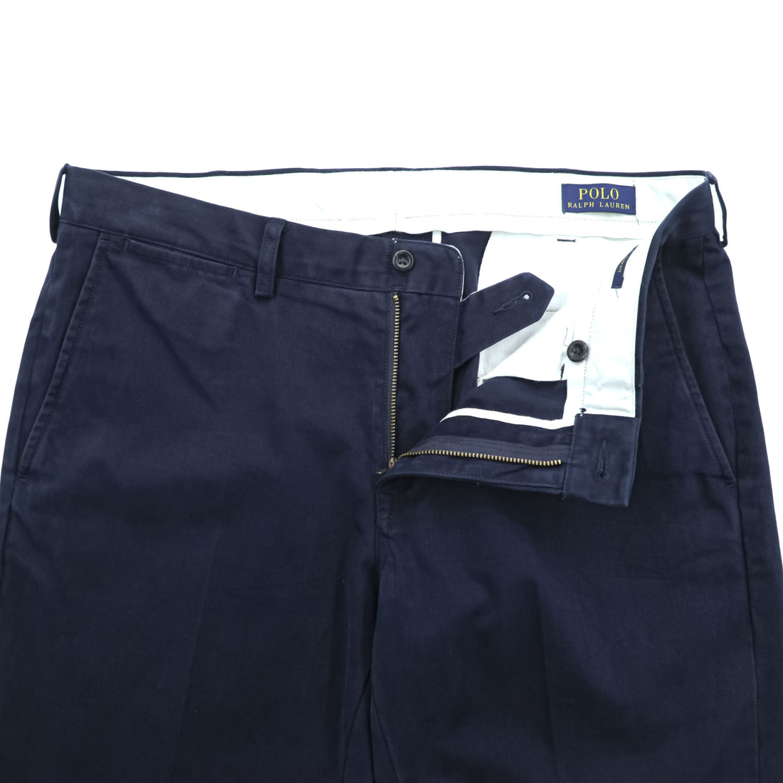 Polo Ralph Lauren チノパンツ コットン スラックス L ネイビー SLIM FIT