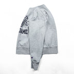 Champion リバースウィーブ REVERSE WEAVE カレッジ スウェット トレーナー XL グレー アーチロゴ 3段プリント 染み込み NOTRE DAME