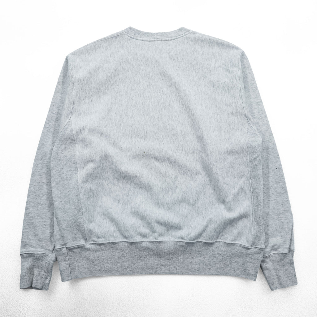 Champion リバースウィーブ REVERSE WEAVE カレッジ スウェット トレーナー XL グレー アーチロゴ 3段プリント 染み込み NOTRE DAME