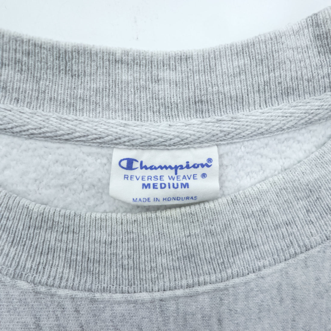 Champion リバースウィーブ REVERSE WEAVE カレッジ スウェット トレーナー XL グレー アーチロゴ 3段プリント 染み込み NOTRE DAME
