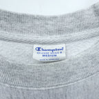Champion リバースウィーブ REVERSE WEAVE カレッジ スウェット トレーナー XL グレー アーチロゴ 3段プリント 染み込み NOTRE DAME