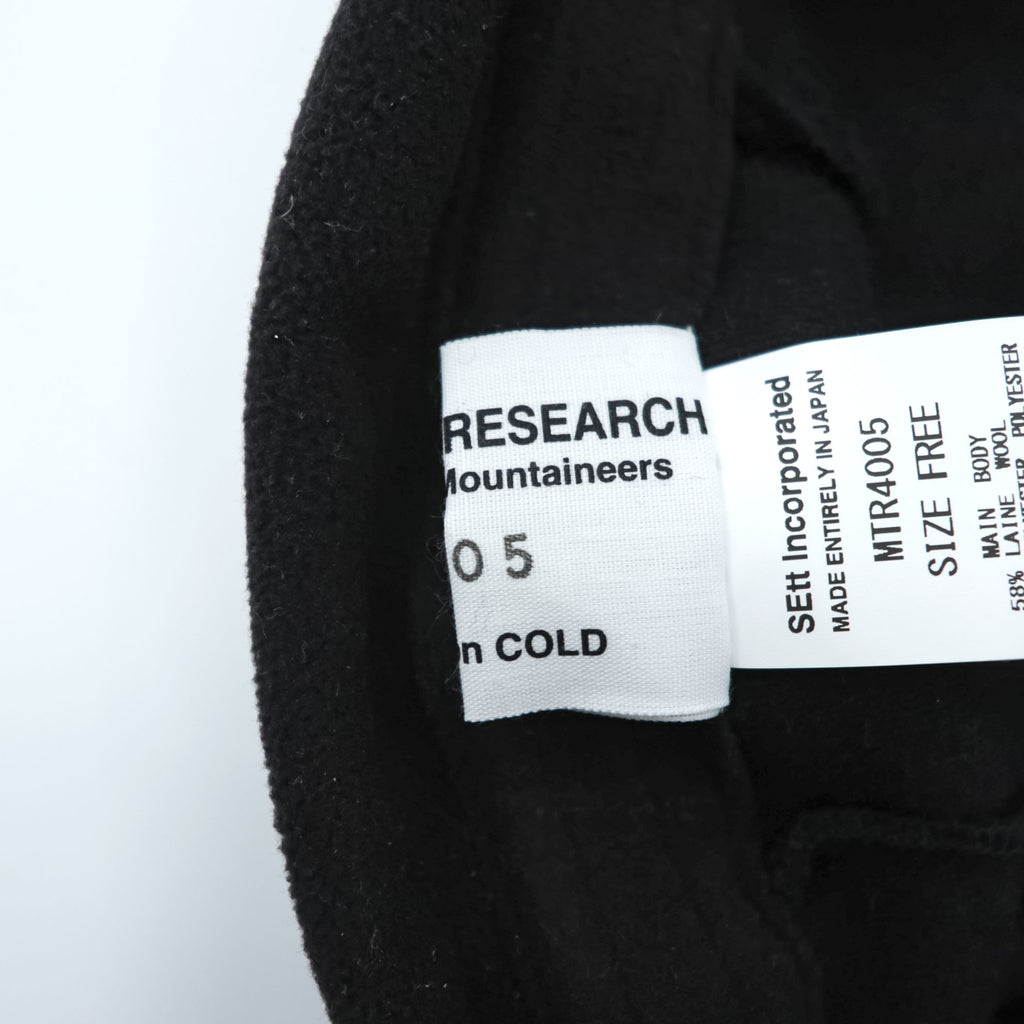 MOUNTAIN RESEARCH 日本製 フリース ボア キャップ FREE ブラック MTR4005