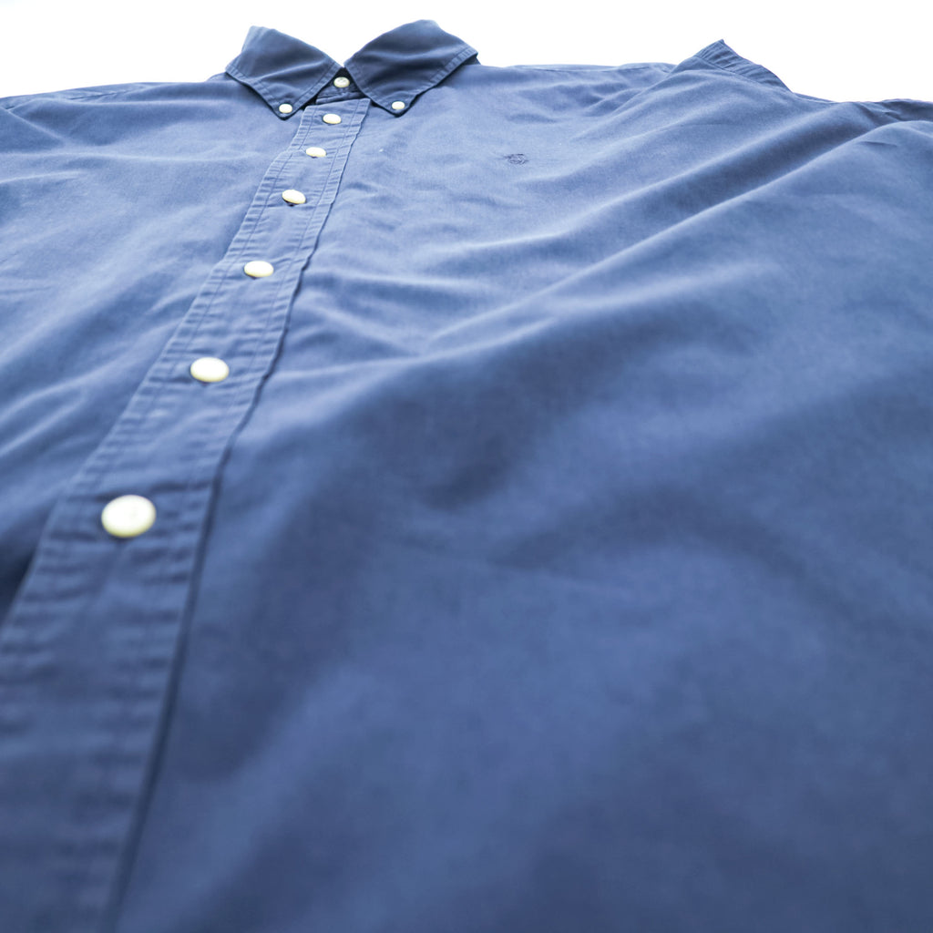 Polo Ralph Lauren 90s Vintage Long-Sleeve Button-Down Shirt, Size XL and up, Navy, Small Pony Logo Embroidery, YARMOUTH