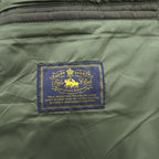 Polo Ralph Lauren 90年代 キルティングベスト XL カーキ 中綿 コーデュロイ襟 ジップ スナップボタン