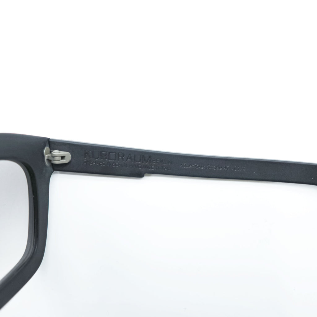 KUBORAUM サングラス Maske C7 マット ブラック アセテート 51-22 BM イタリア製