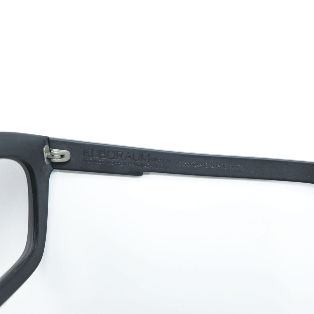 KUBORAUM サングラス Maske C7 マット ブラック アセテート 51-22 BM イタリア製