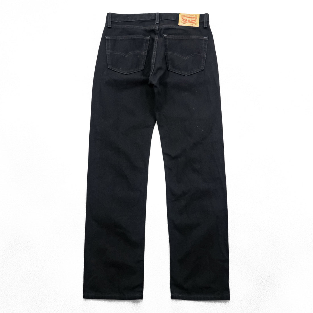 Levi's 505 デニムパンツ ジーンズ M ブラック ストレート ジッパーフライ 00505-0260