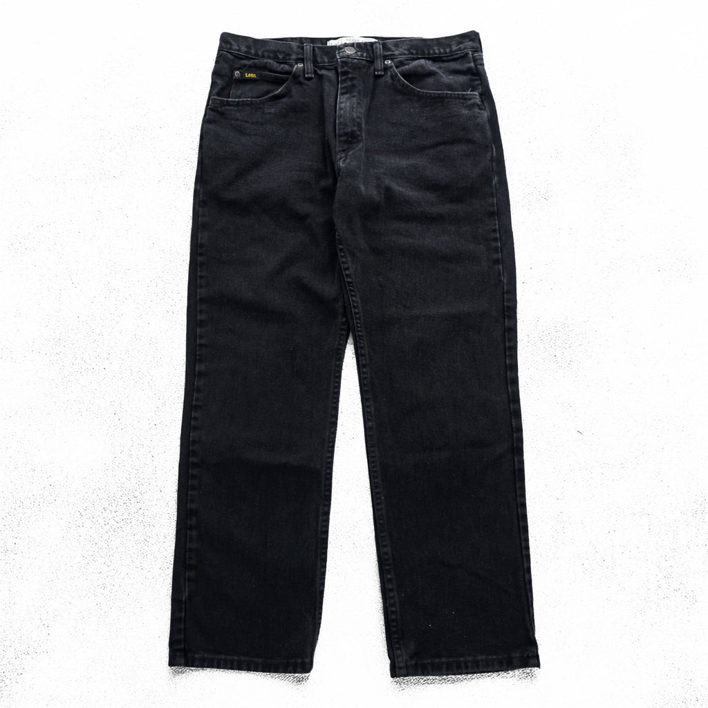 Lee 5ポケット デニムパンツ ジーンズ L ブラック REGULAR FIT ジッパーフライ 2008908