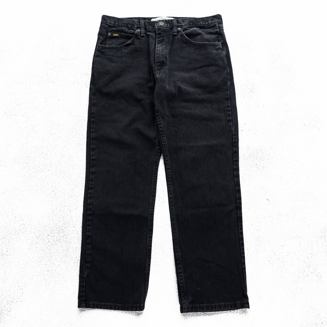 Lee 5ポケット デニムパンツ ジーンズ L ブラック REGULAR FIT ジッパーフライ 2008908