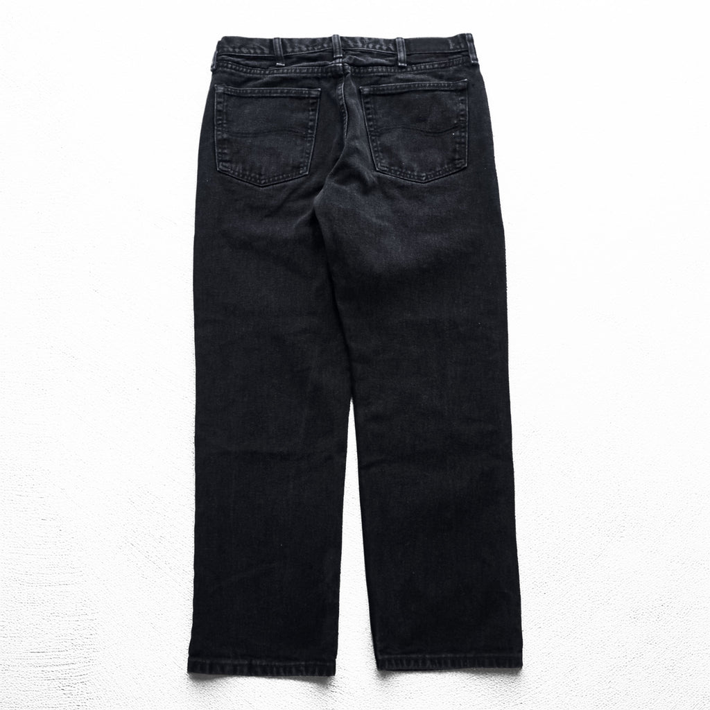 Lee 5ポケット デニムパンツ ジーンズ L ブラック REGULAR FIT ジッパーフライ 2008908