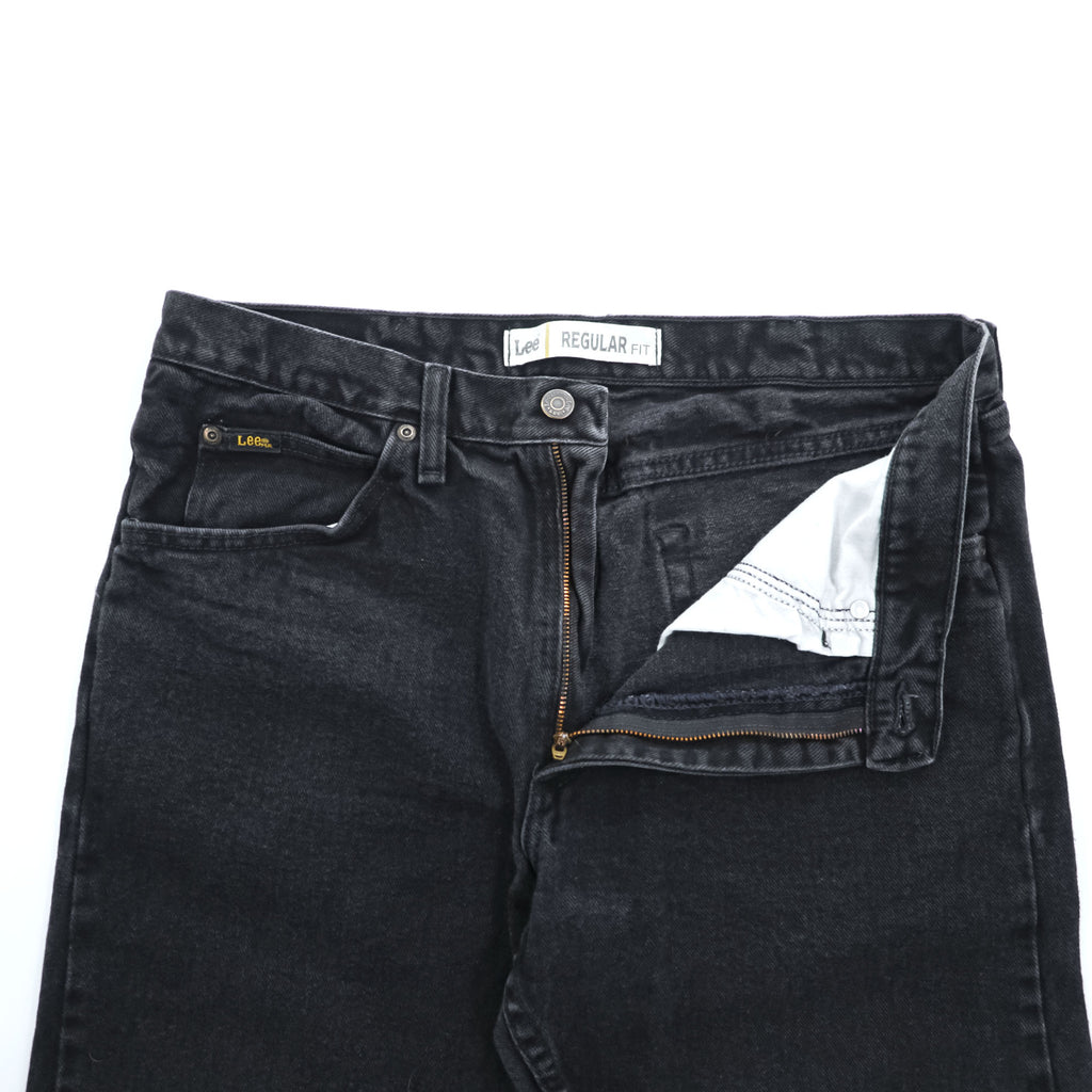 Lee 5ポケット デニムパンツ ジーンズ L ブラック REGULAR FIT ジッパーフライ 2008908