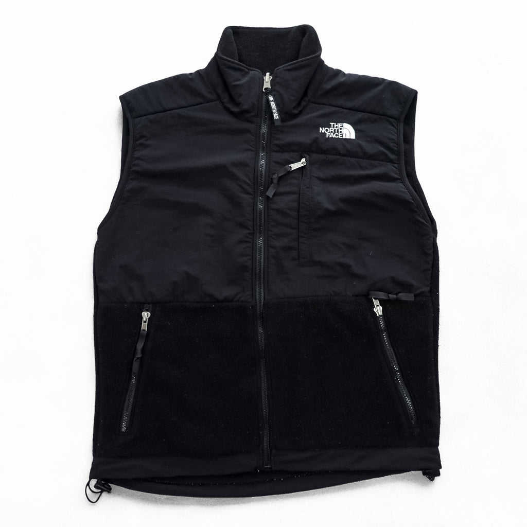 THE NORTH FACE デナリ ナイロン切替 フリースベスト S ブラック POLARTEC ポーラテック ドローコード