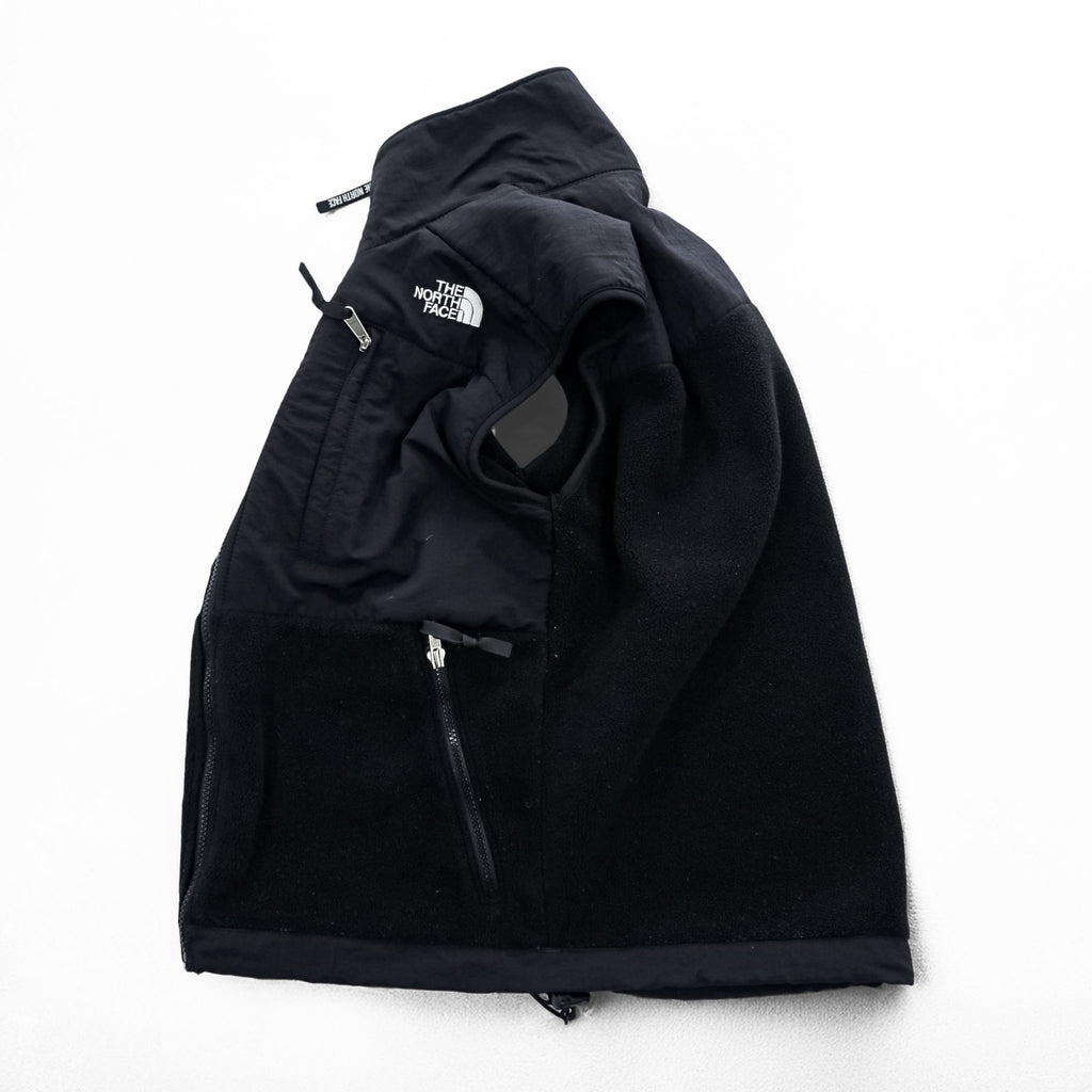 THE NORTH FACE デナリ ナイロン切替 フリースベスト S ブラック POLARTEC ポーラテック ドローコード